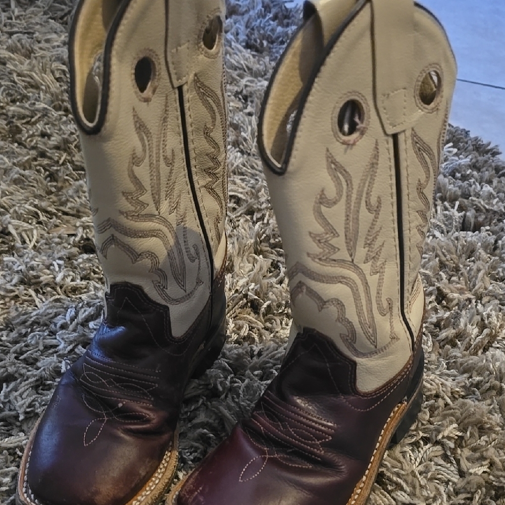Kid's Two-Tone Western Boots